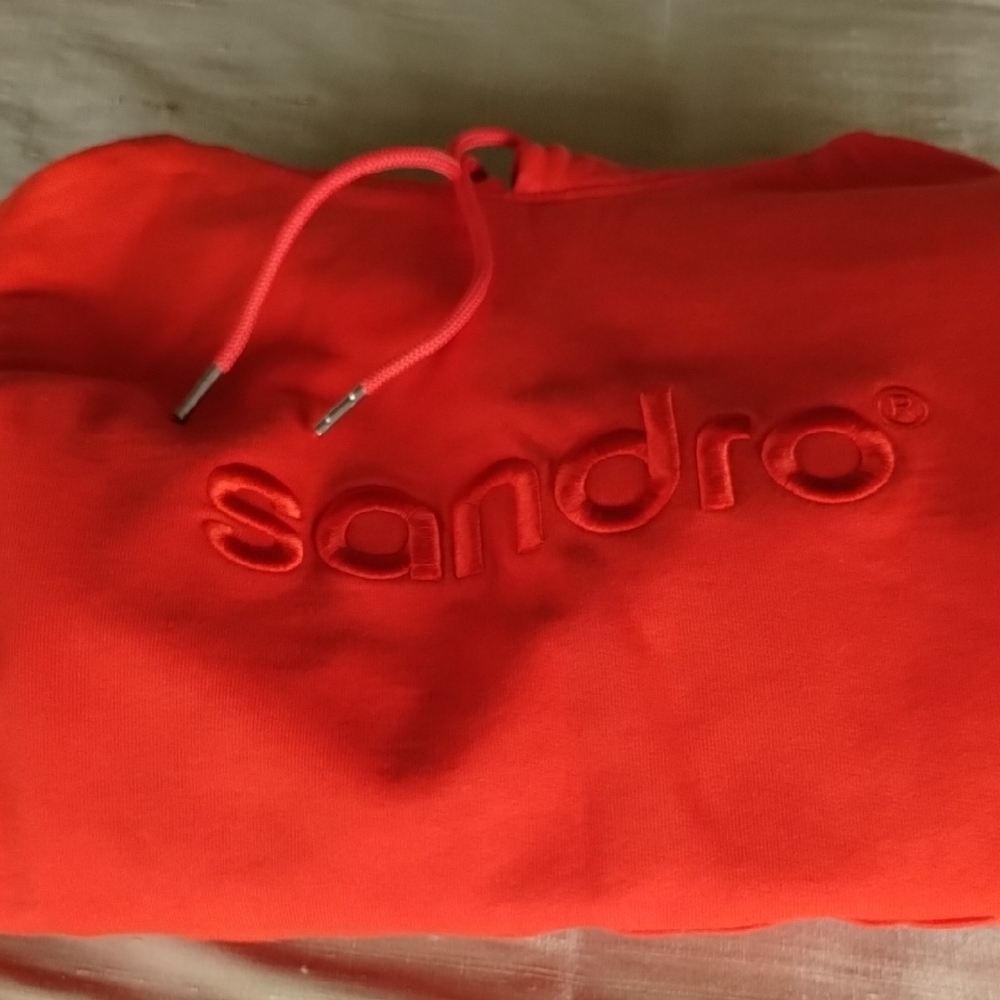 Sandro Bold Orange Hoodie - Picture 15 of 16
